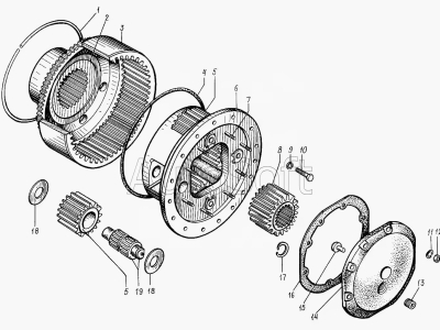 MAZ Wheel Hub Ring bearing Shaft flange